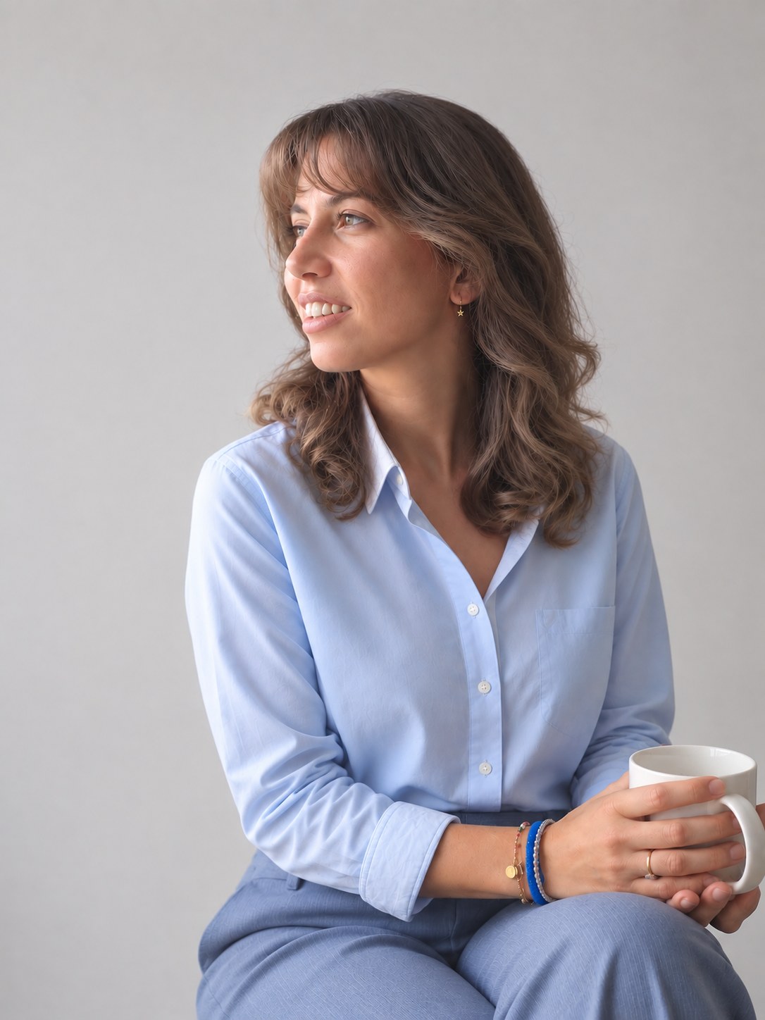 Silvia Luque, psicóloga en Donostia, durante una sesión de terapia
